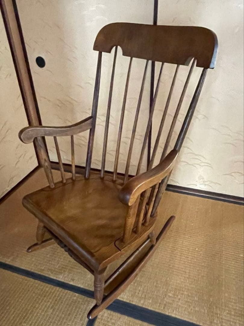 キツツキ　飛騨　美品　ロッキングチェア　アンティーク