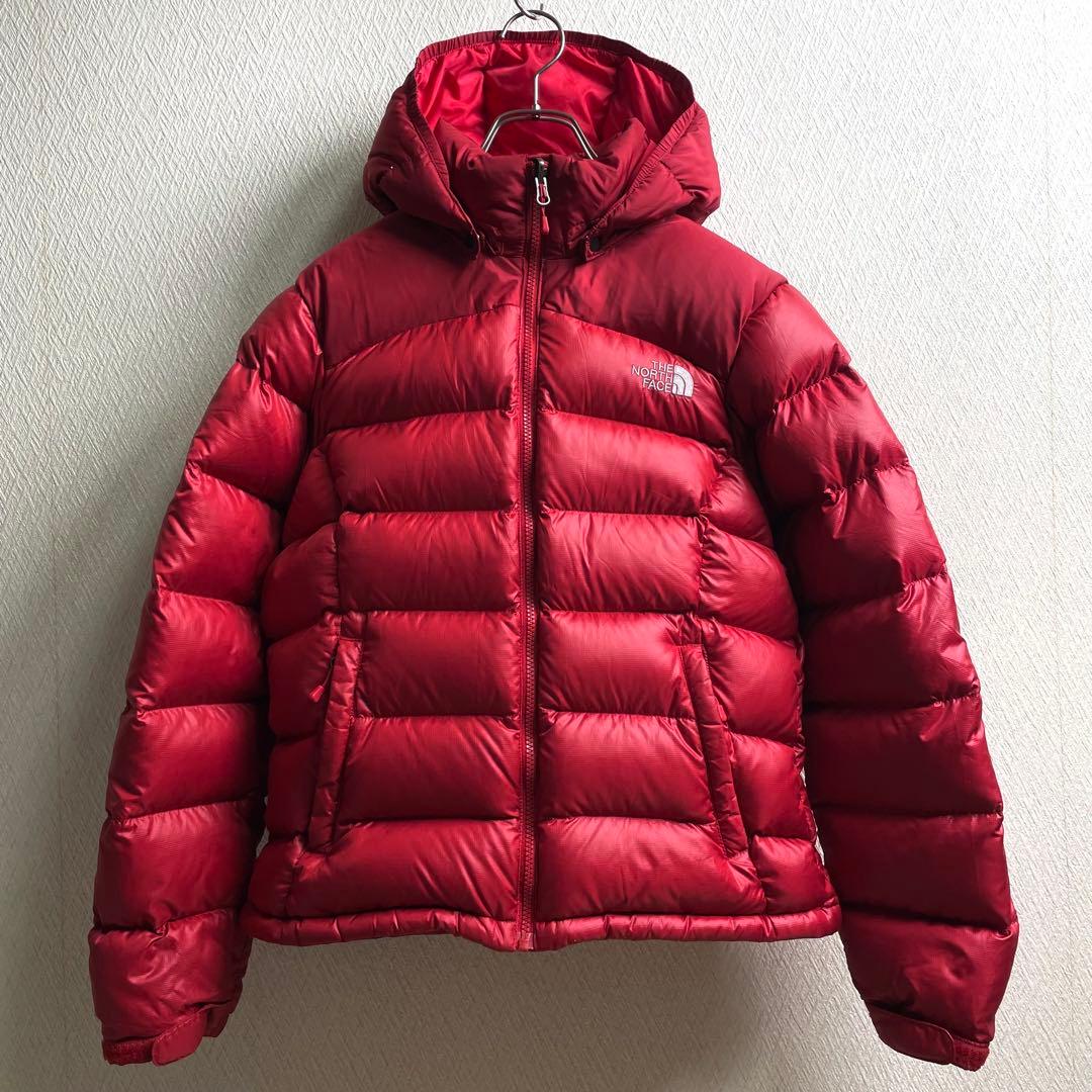 ノースフェイス ダウンジャケット ヌプシ2 レッド レディース a0285-1.jpg
