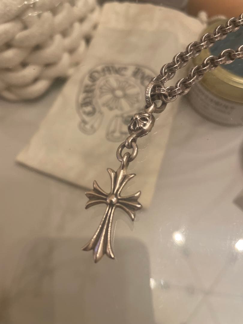 ポケ　クロムハーツ　ワンボールタイニーchクロス　ペンダント