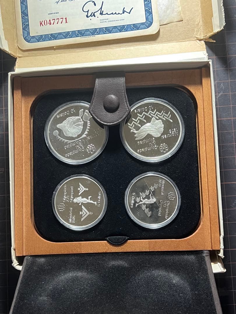 1976 オリンピックプルーフセット 90% スターリングシルバー