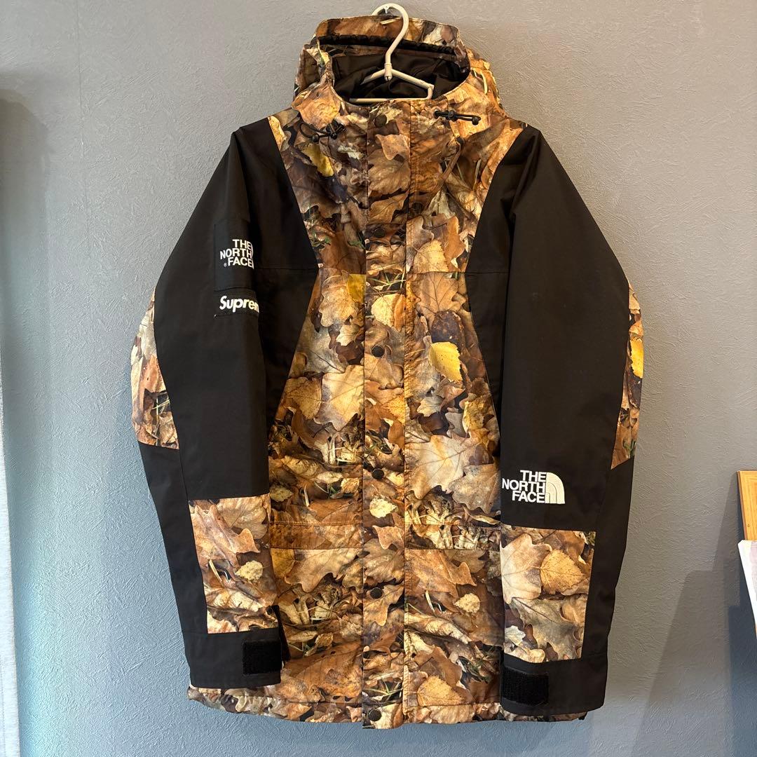 シュプリーム ノースフェイス　マウンテンライトジャケット 枯葉