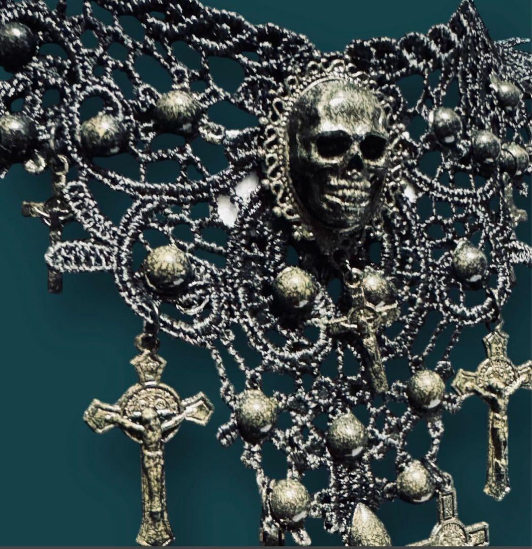 ☆一点物☆ジャンポールゴルチエ スカルヘッドクロスチョーカー