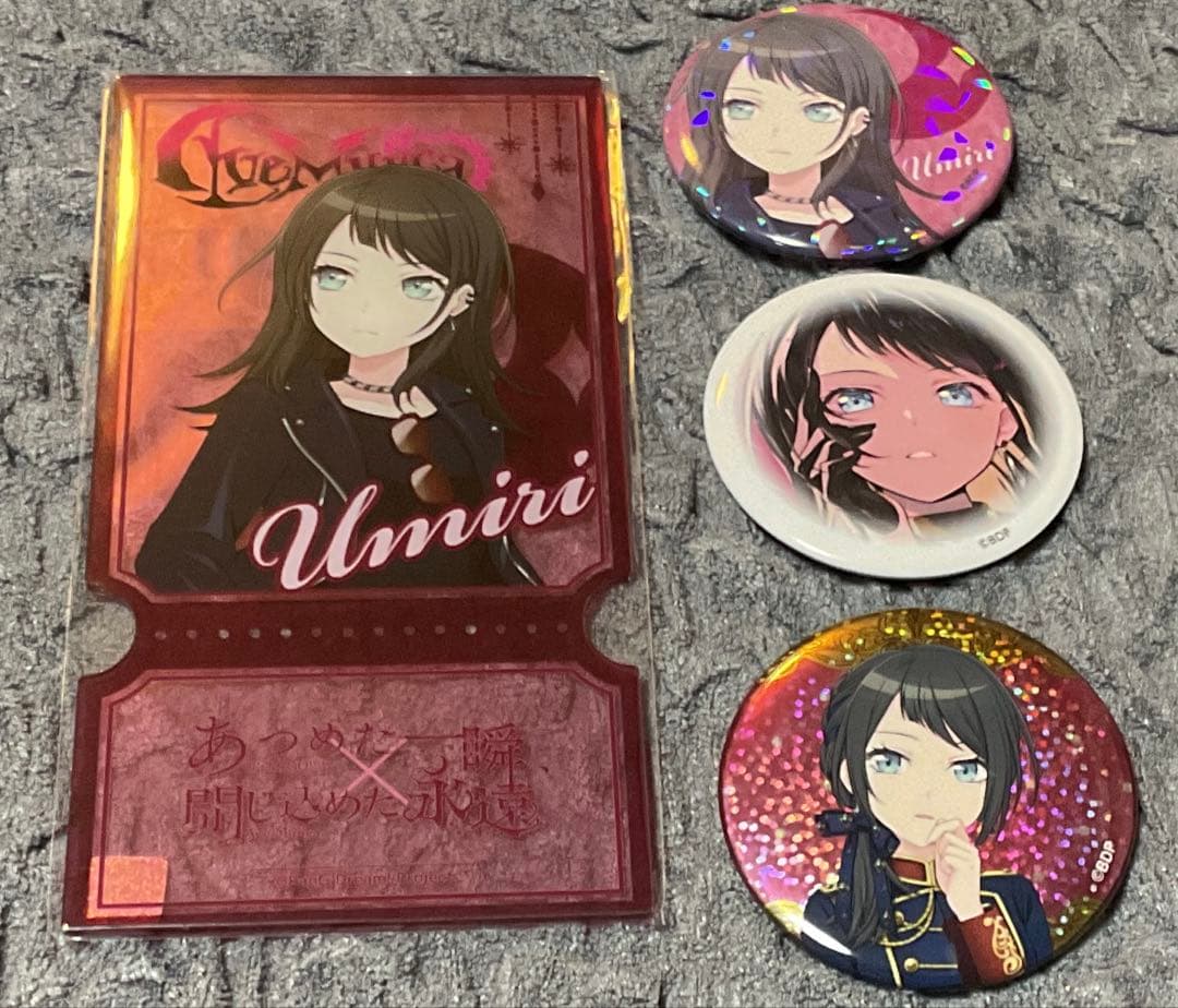 バンドリ　ティモリス　八幡海鈴　アクリルチケット　缶バッジ