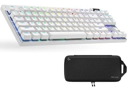 Logicool G　PRO X TKL　ワイヤレス ゲーミングキーボード　白