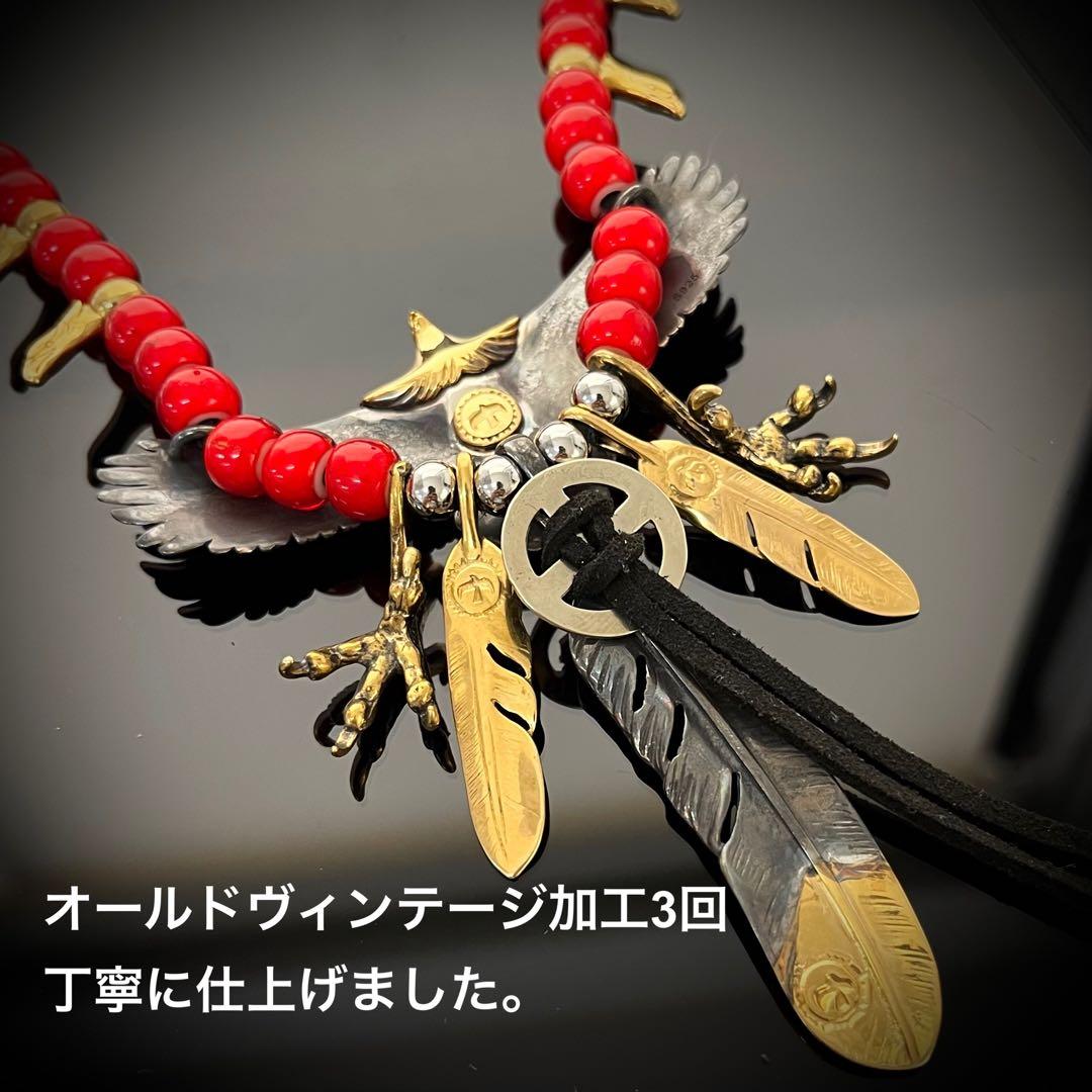 神セット最高級中イーグル フェザーネックレス 3代目登坂広臣 キムタク