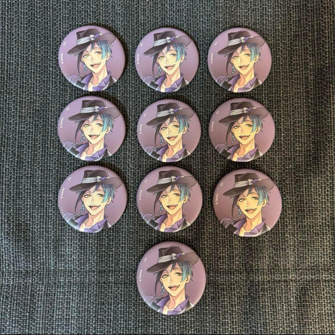 ツイステ LN缶 LINEアート コミケ 缶バッジ フロイド