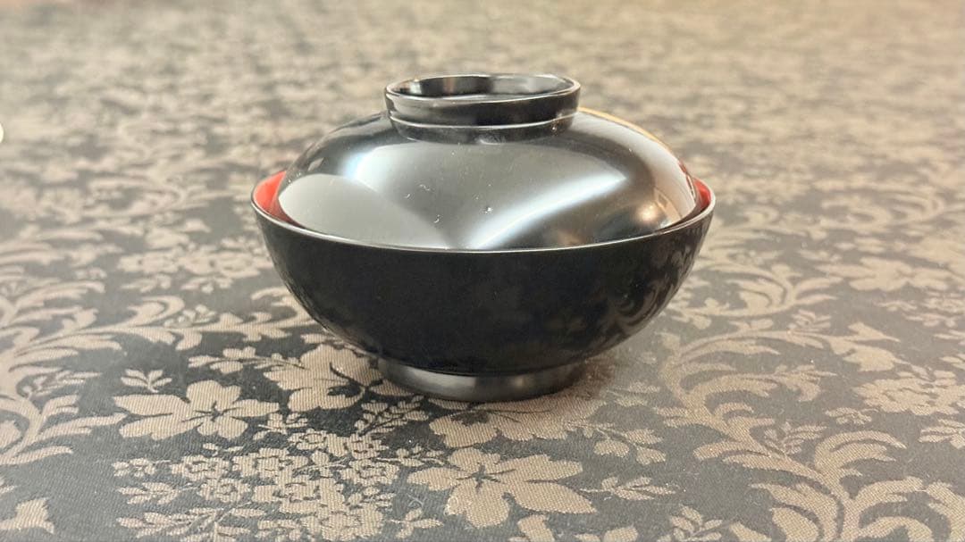 越前漆器 無地 木製 祝膳 黒内朱