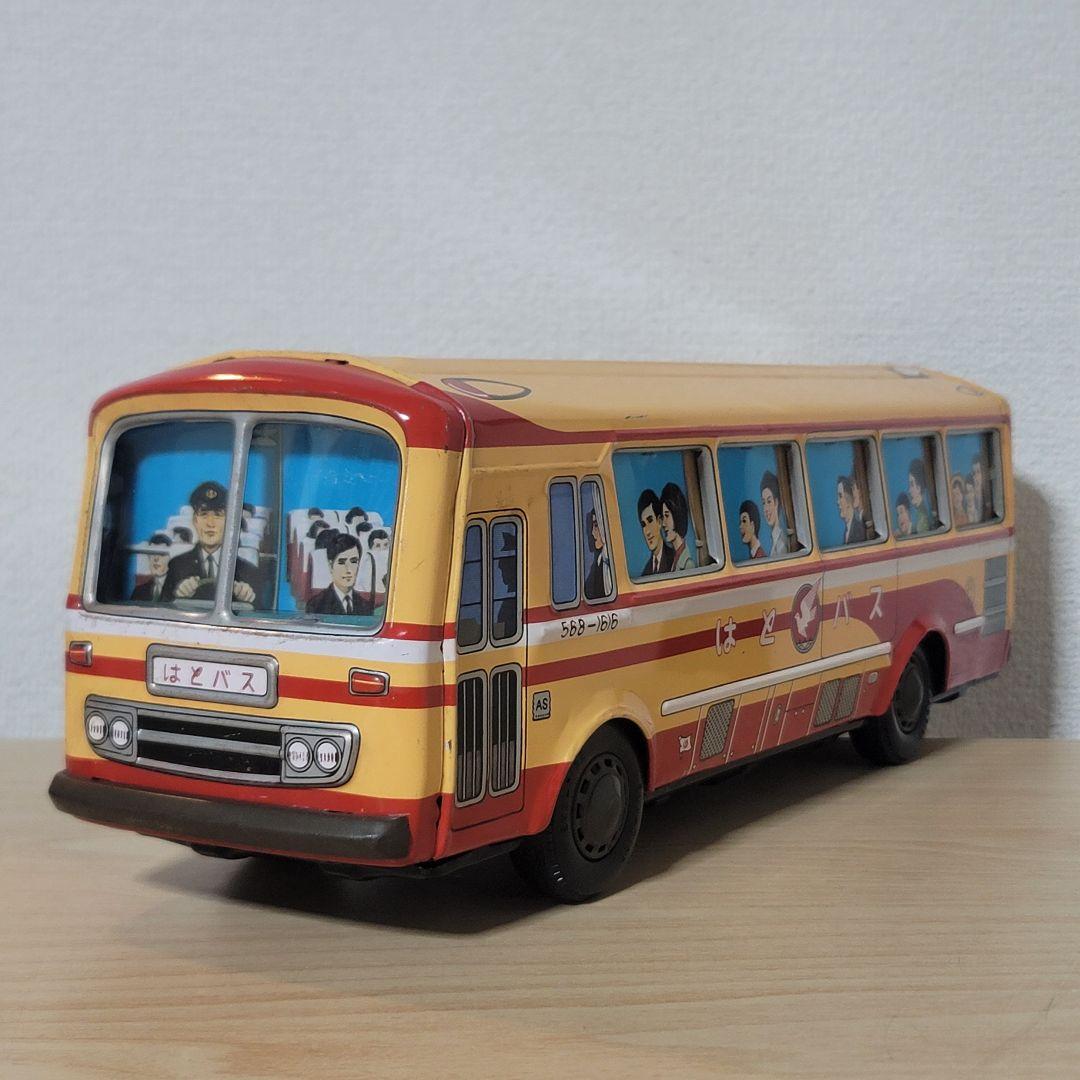 土日限定価格 昭和レトロ ブリキ PMA製 はとバス 40cm