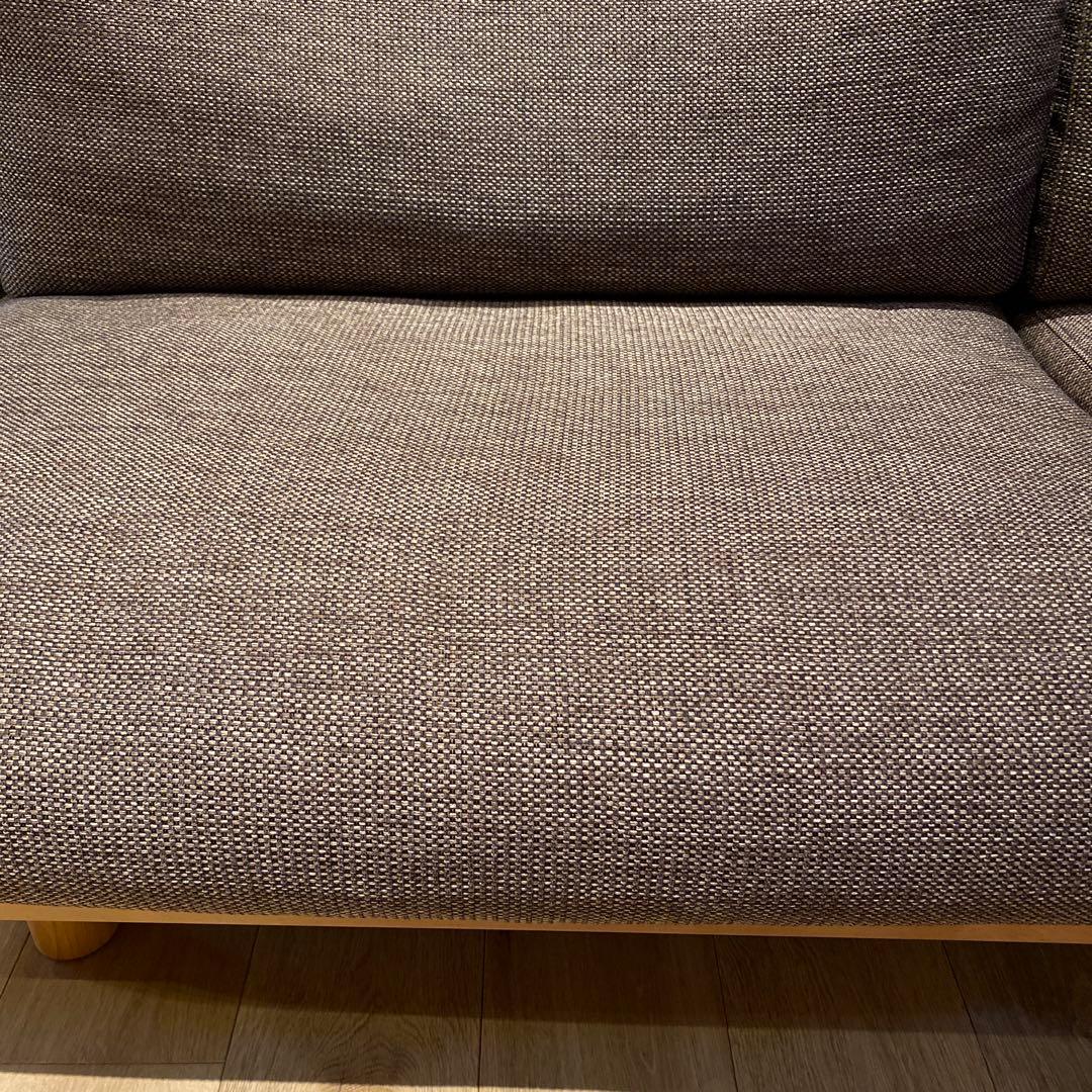 むらさき様専用 無印良品 ゆったり座れるアームレスソファ 3シーター