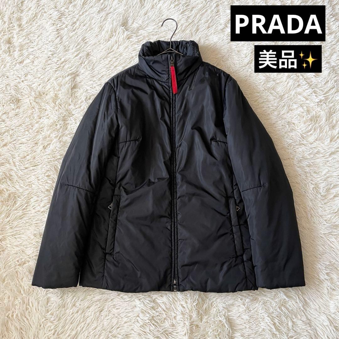 PRADA プラダリネアロッサ　ナイロンジャケット　280242 赤タグ　黒