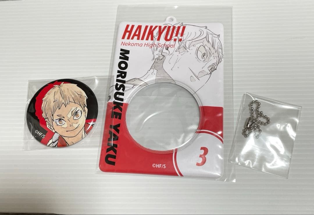 ハイキュー!! 缶バッジ＆特製ホルダー 夜久衛輔 音駒高校 ジャンプ