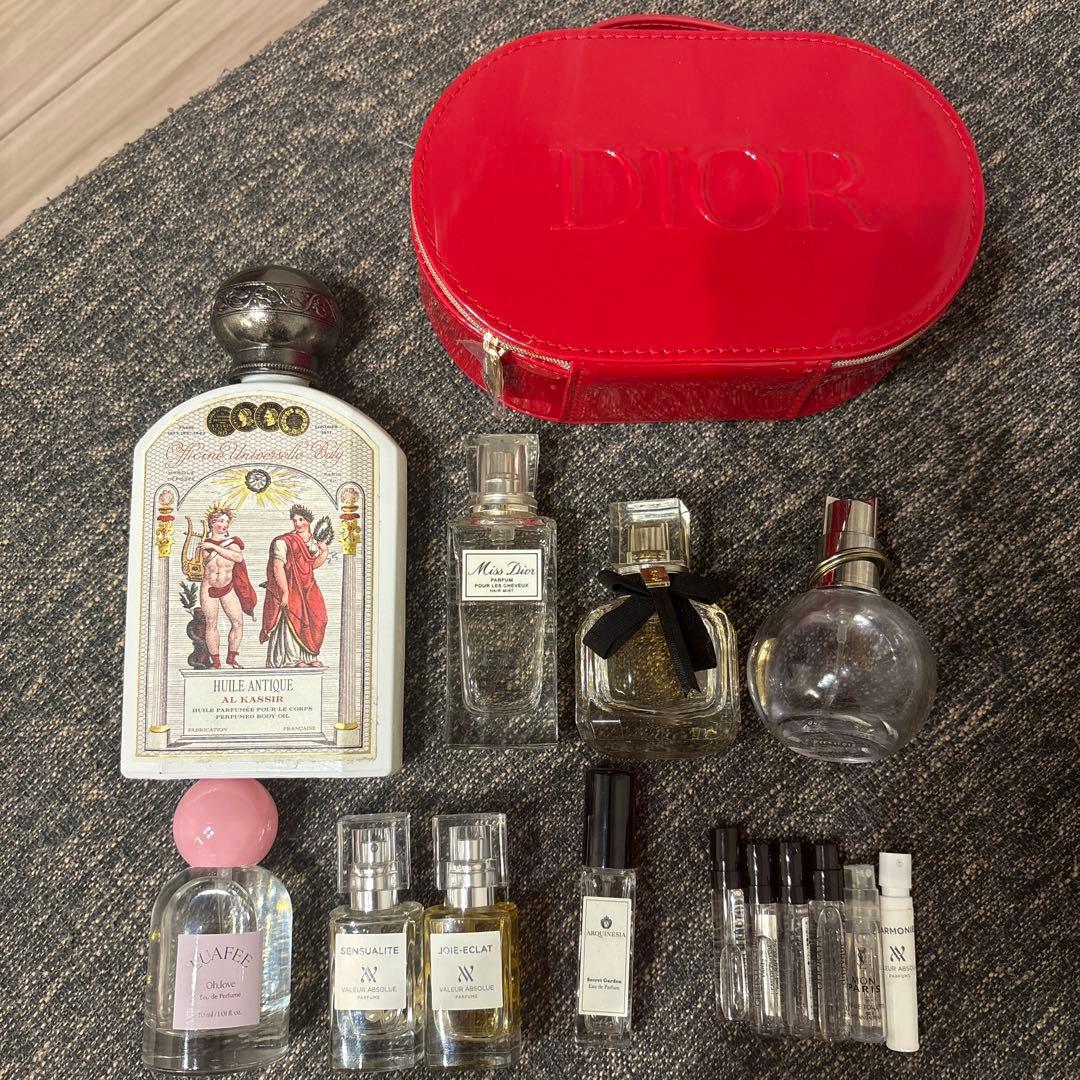 香水、ボディオイル、DIORポーチセット