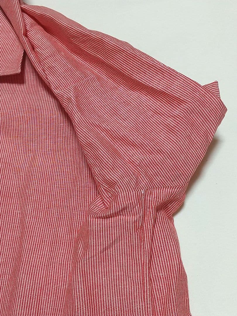 LIVERANO&LIVERANO リベラーノリベラーノ 麻綿 ストライプシャツ