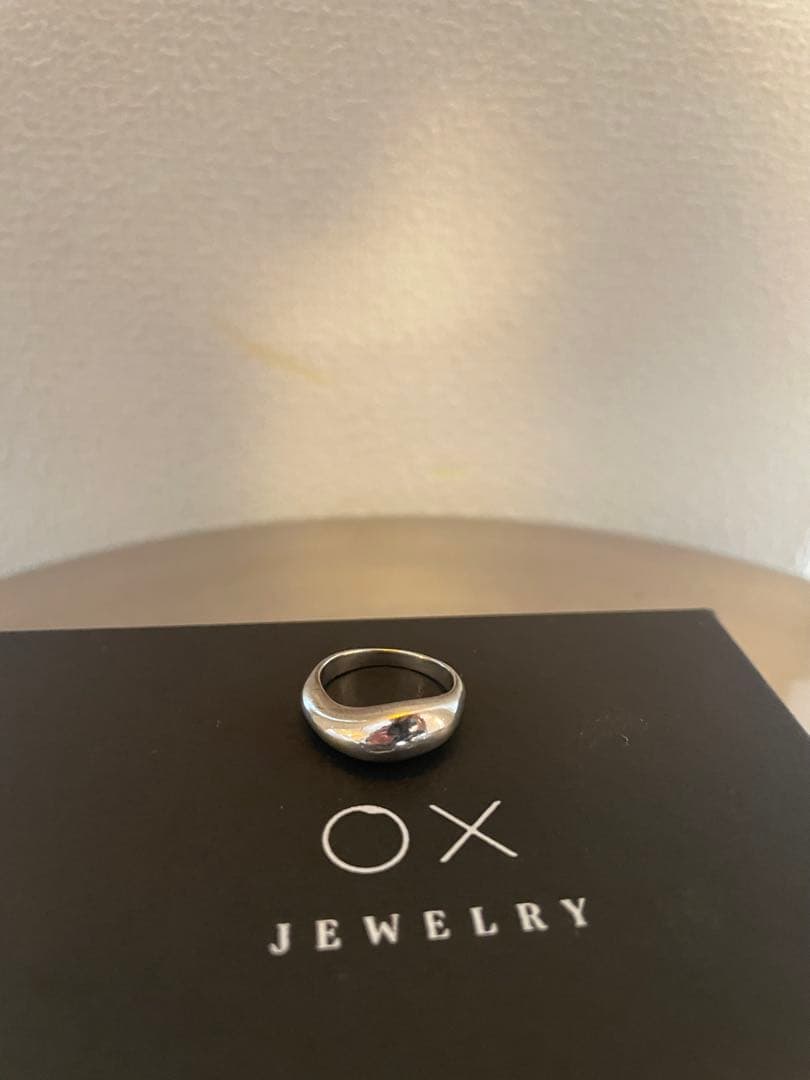 9号 OX JEWELRY Silver Curve Pinky Ring
