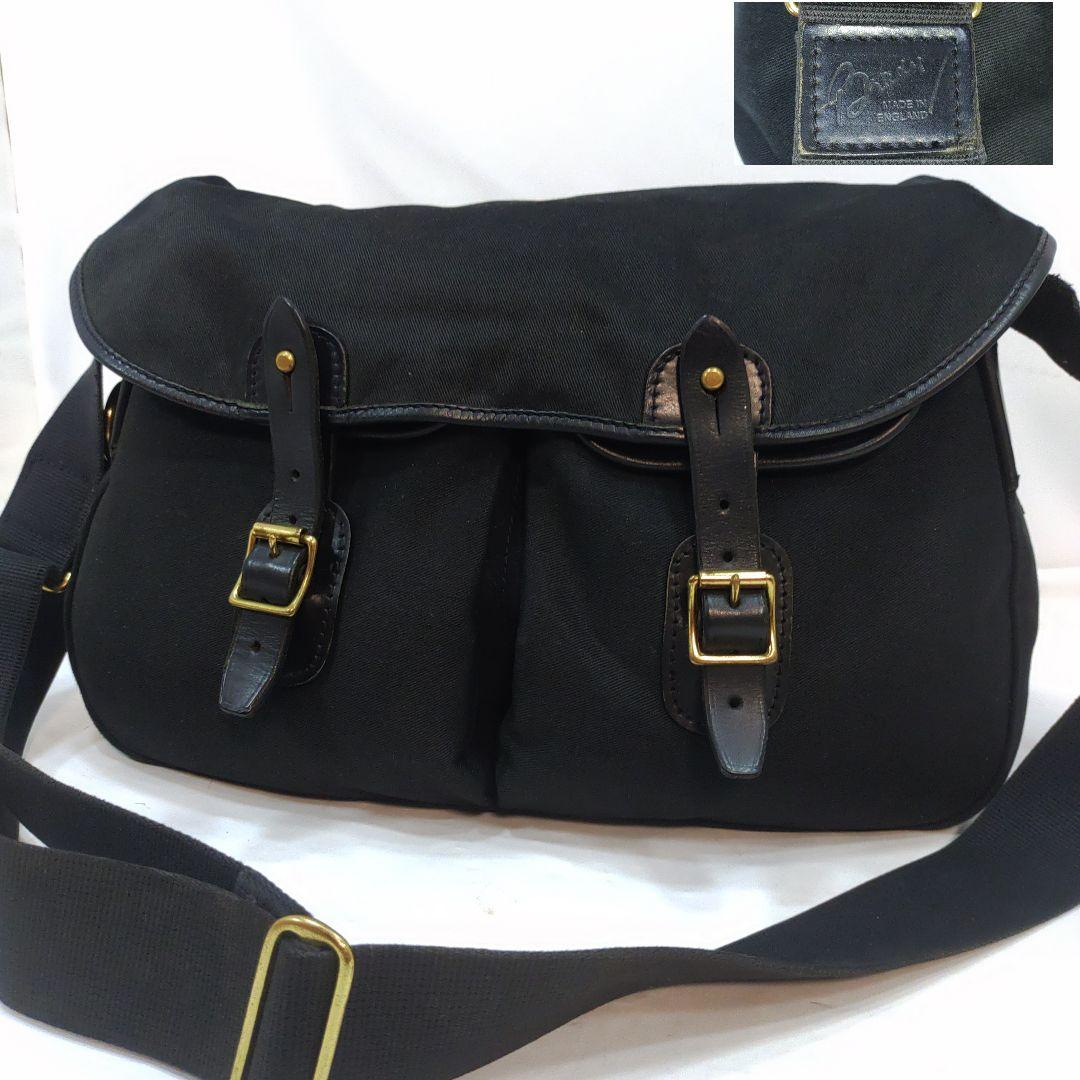 ブレディ アリエルトラウト ラージ メッセンジャーバッグ レザー×キャンバス 黒 楽天市場】ブレディ Brady アリエルトラウト ラージ ARIEL TROUT LARGE