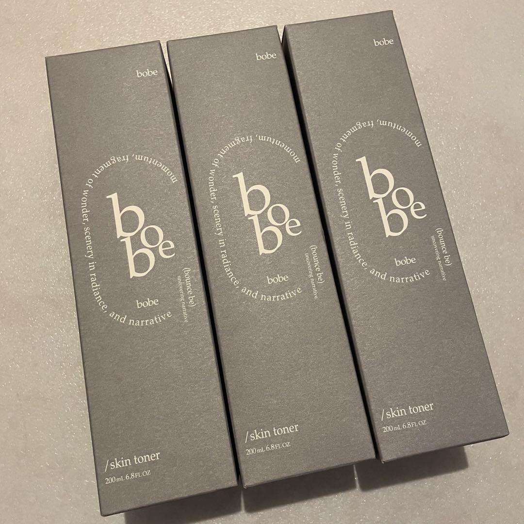 新品未開封 bobe ボウブ スキン トナー 化粧水 200ml 3本 日本製