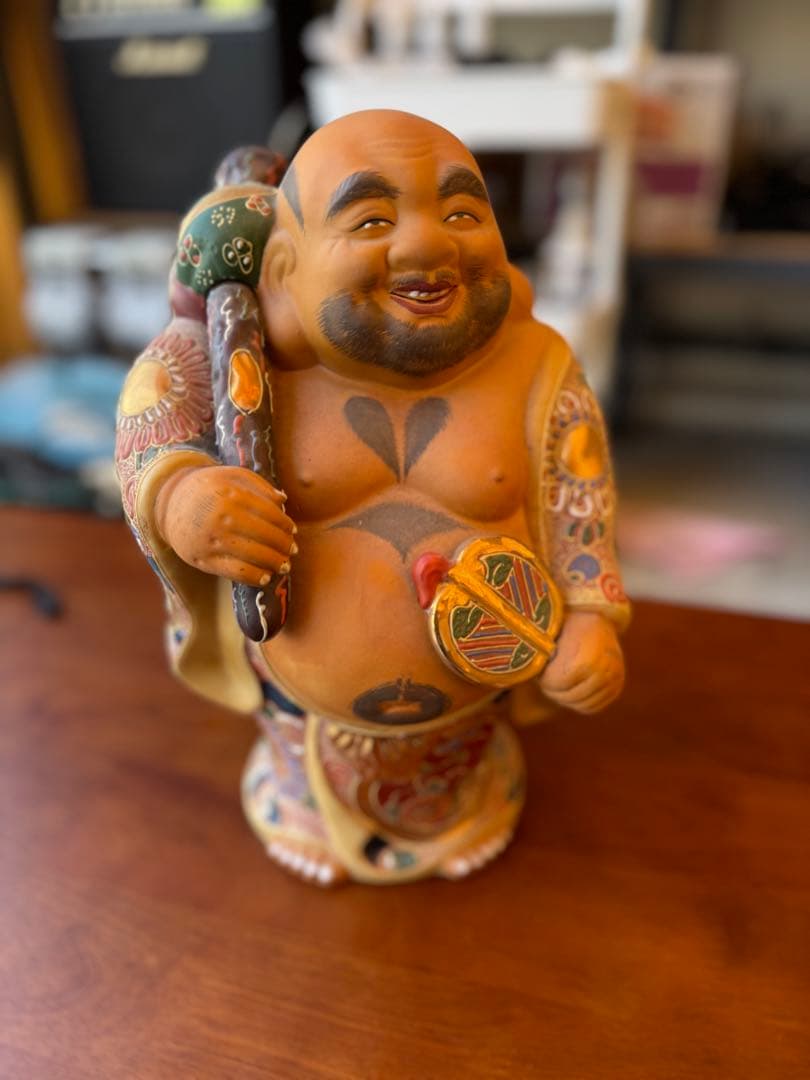 布袋様　九谷焼き　置き物
