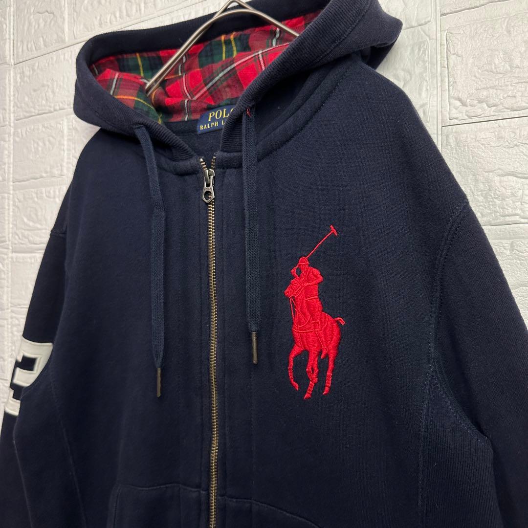 ビッグポニー】 POLO RALPH LAUREN ジップパーカー チェック - メルカリ