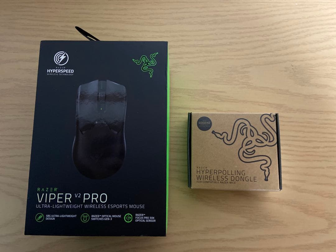 Razer Viper V2 Pro 8kドングルセット