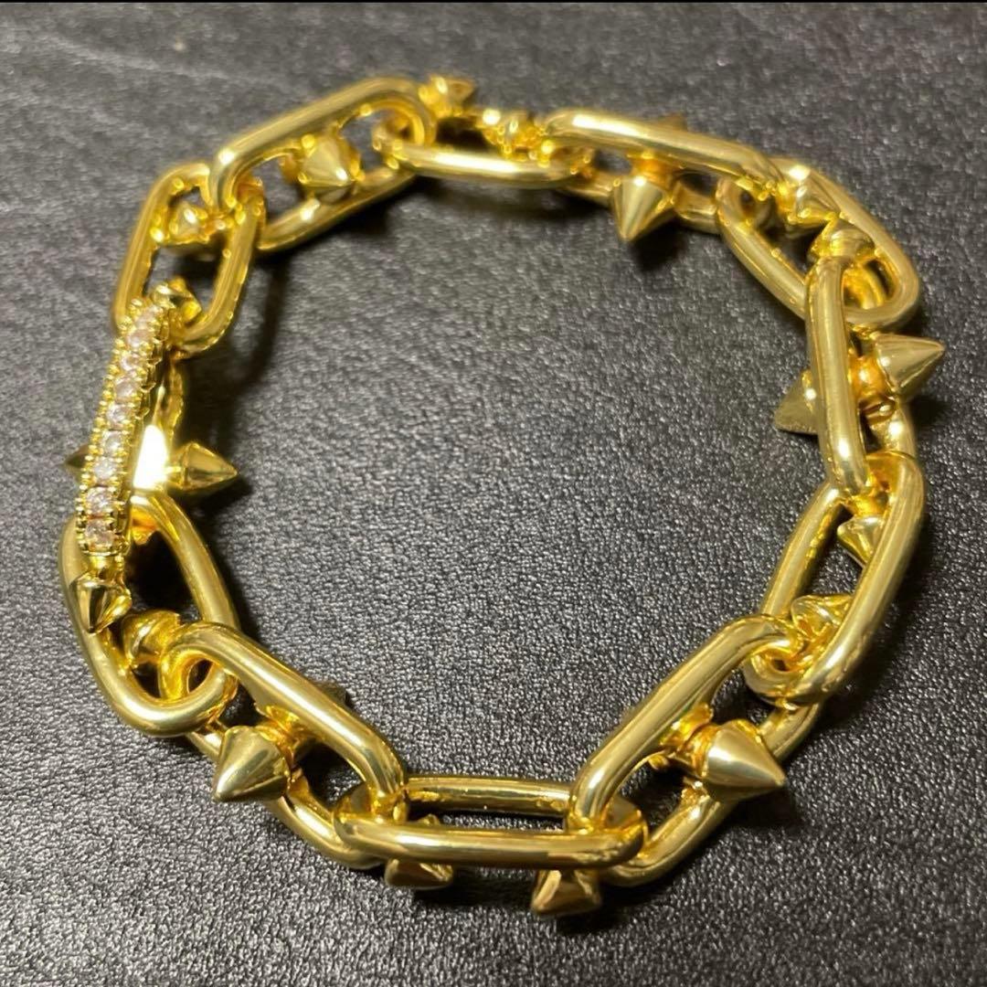 【し】★スパイクブレスレット　ゴールド　金/登坂広臣/OMI/着用/タイプ