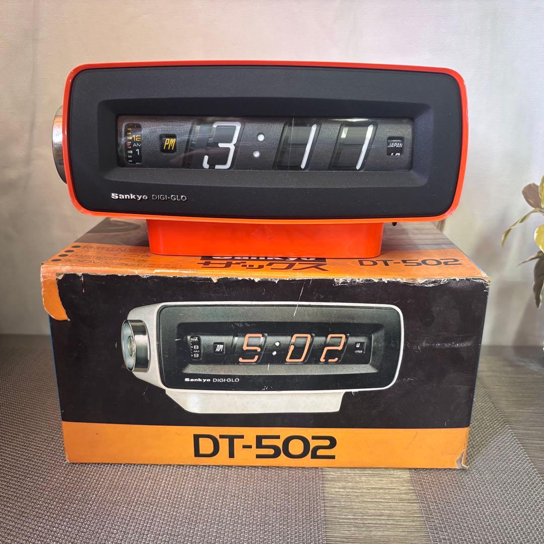パタパタ時計 三協精機 SANKYO ザックス DT-502 通電 昭和レトロ パタパタ時計 三協精機 SANKYO ザックス DT-502 通電 昭和レトロ