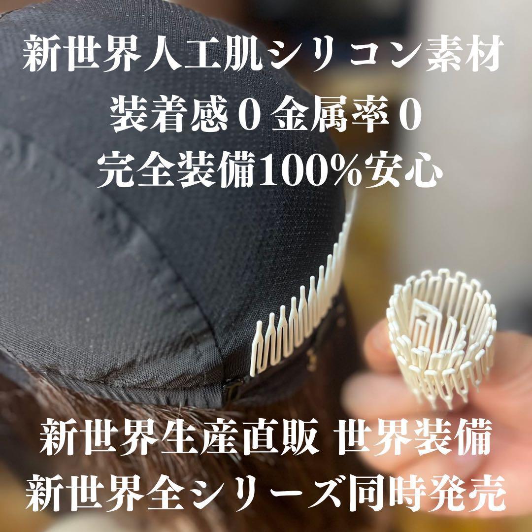 2024新世界 人毛100% ウィッグ フルウィッグ シルクスキン 医療ウィッグ