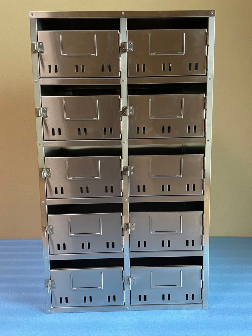 郵便受け　ポスト　集合住宅用　スチール製 メールボックス5段 10戸用