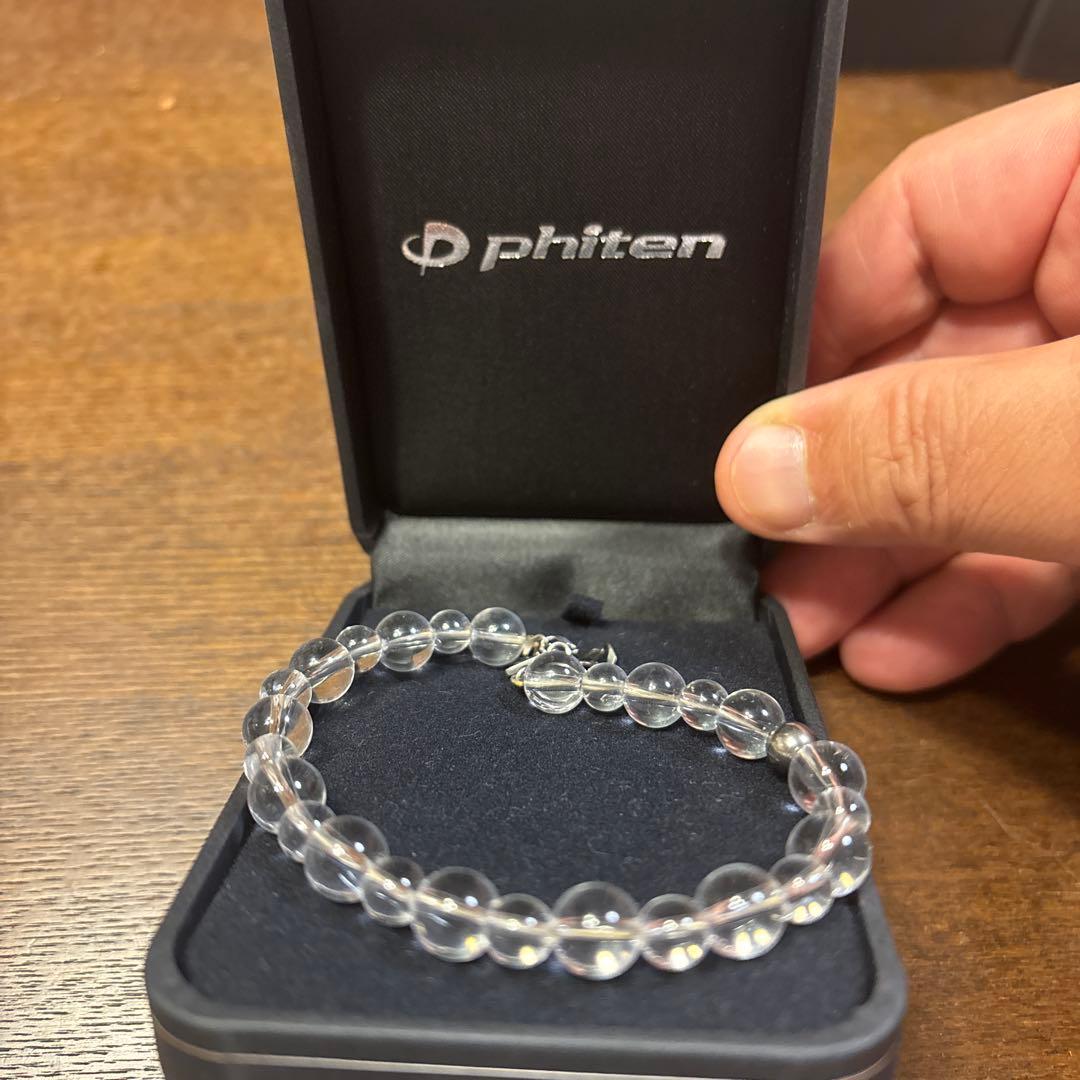【セット販売】phiten 水晶ブレスレット &水晶ネックレス