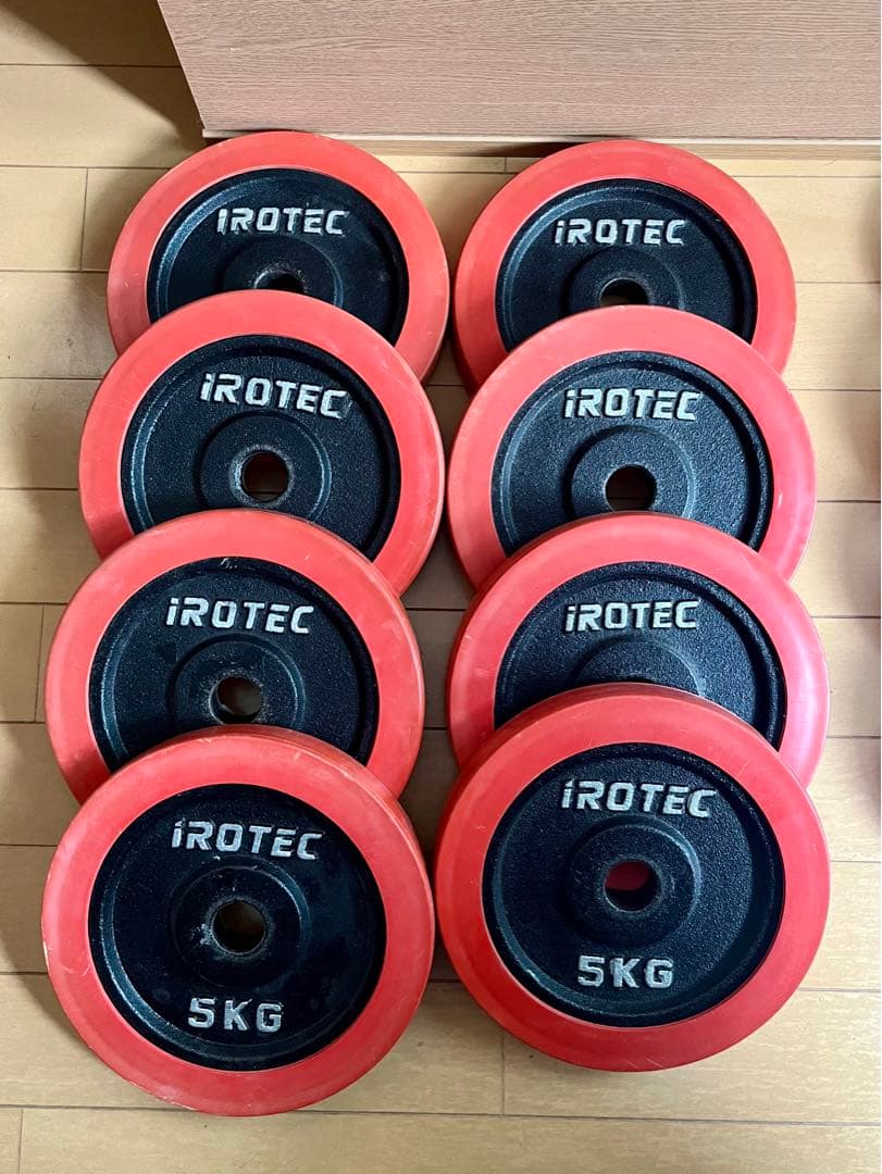 iROTEC ダンベルプレート60kgセット5kg 2.5kg 1.25kg - メルカリ