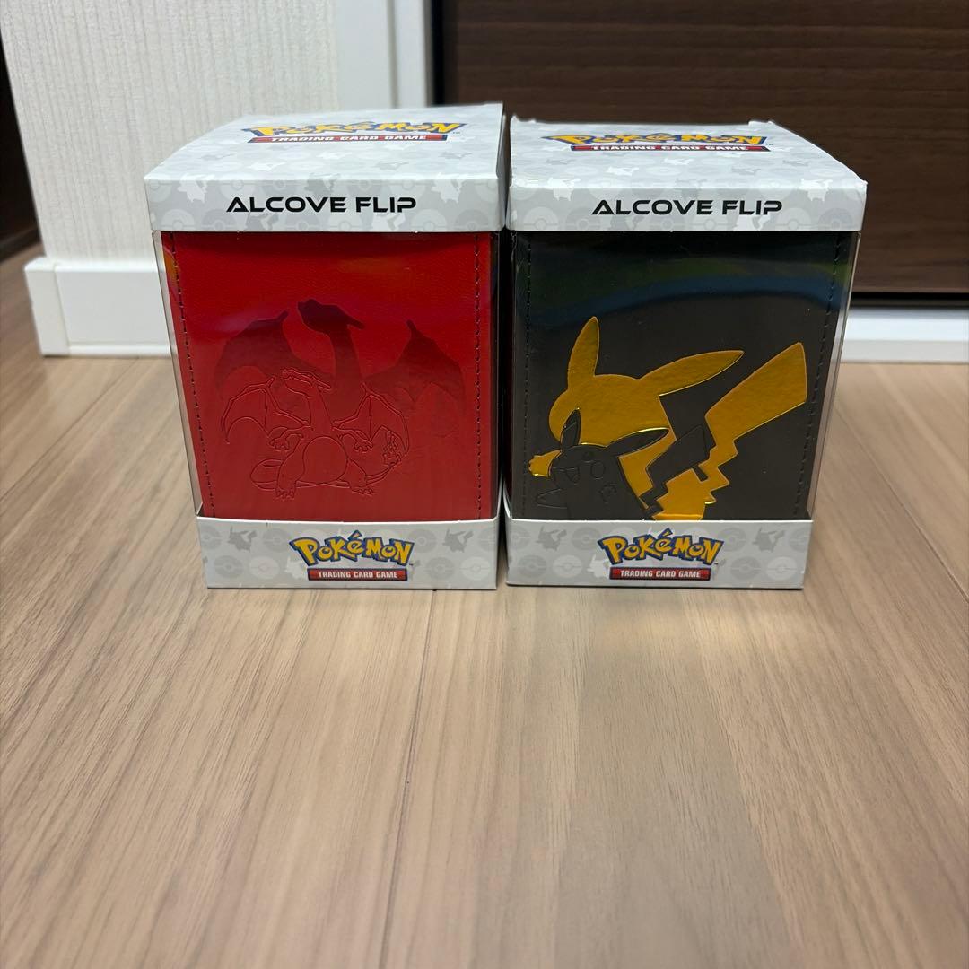 【値引】ポケモン アルコーブ フリップデッキケース リザードン&ピカチュウセット