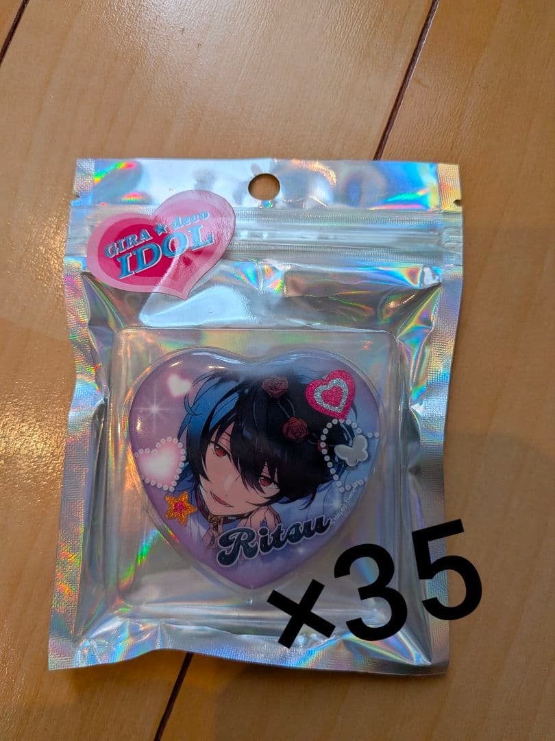 あんスタ 朔間凛月 pattythree GIRA⭐︎デコ ハート缶バッジ