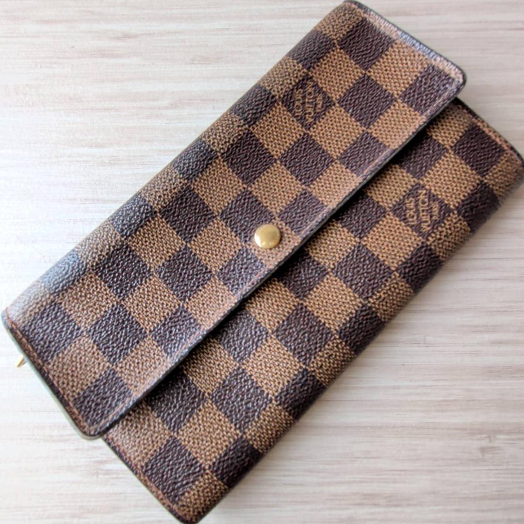 ルイヴィトン　長財布　ダミエ　N61734　ポルトフォイユサラ　二つ折り