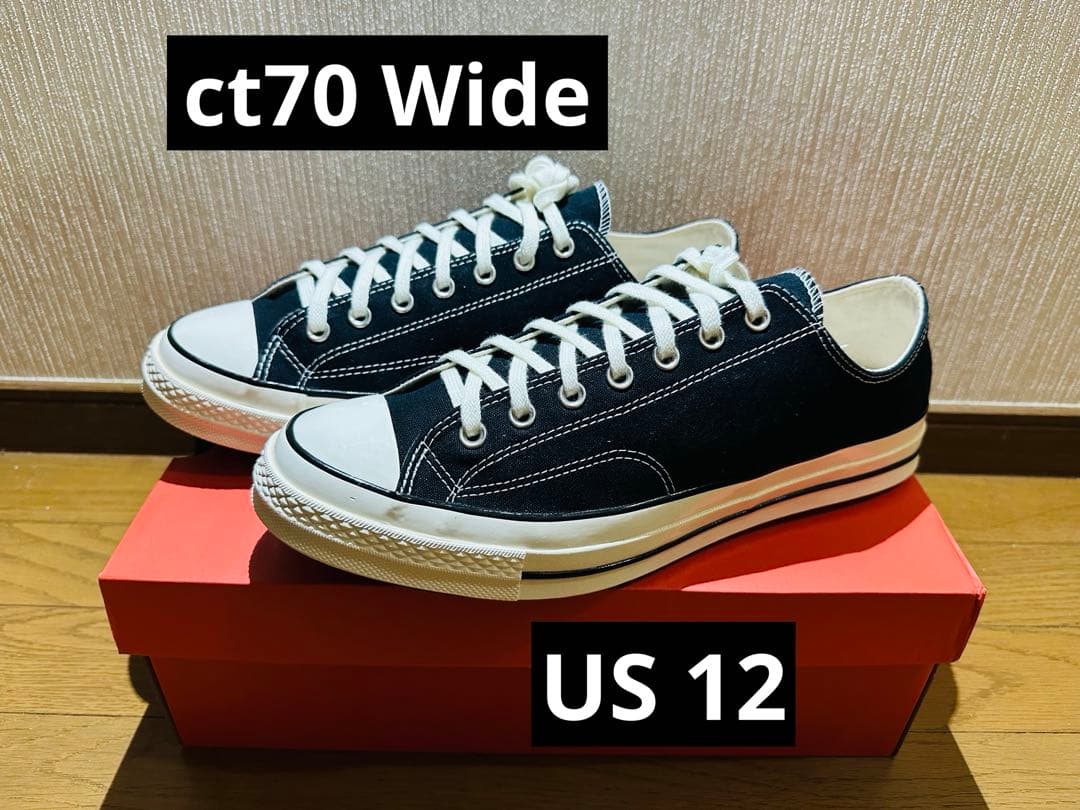 CONVERSE CT70 (WIDE) US12 中古 試着 短時間歩行済 CONVERSE CT70 (WIDE) US12 中古 試着歩行済 - メルカリ