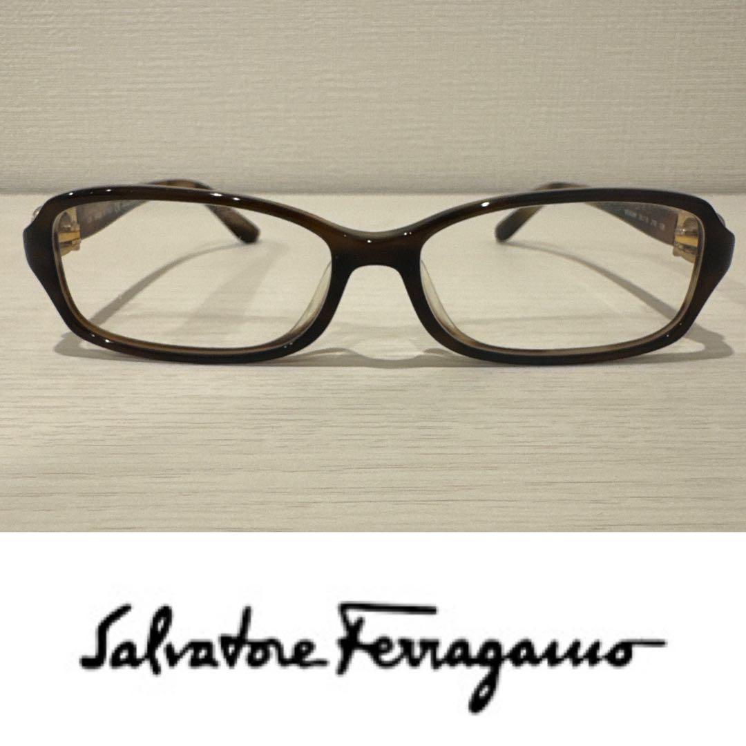 【お値下げ中】フェラガモ♡ブラウン・メガネ