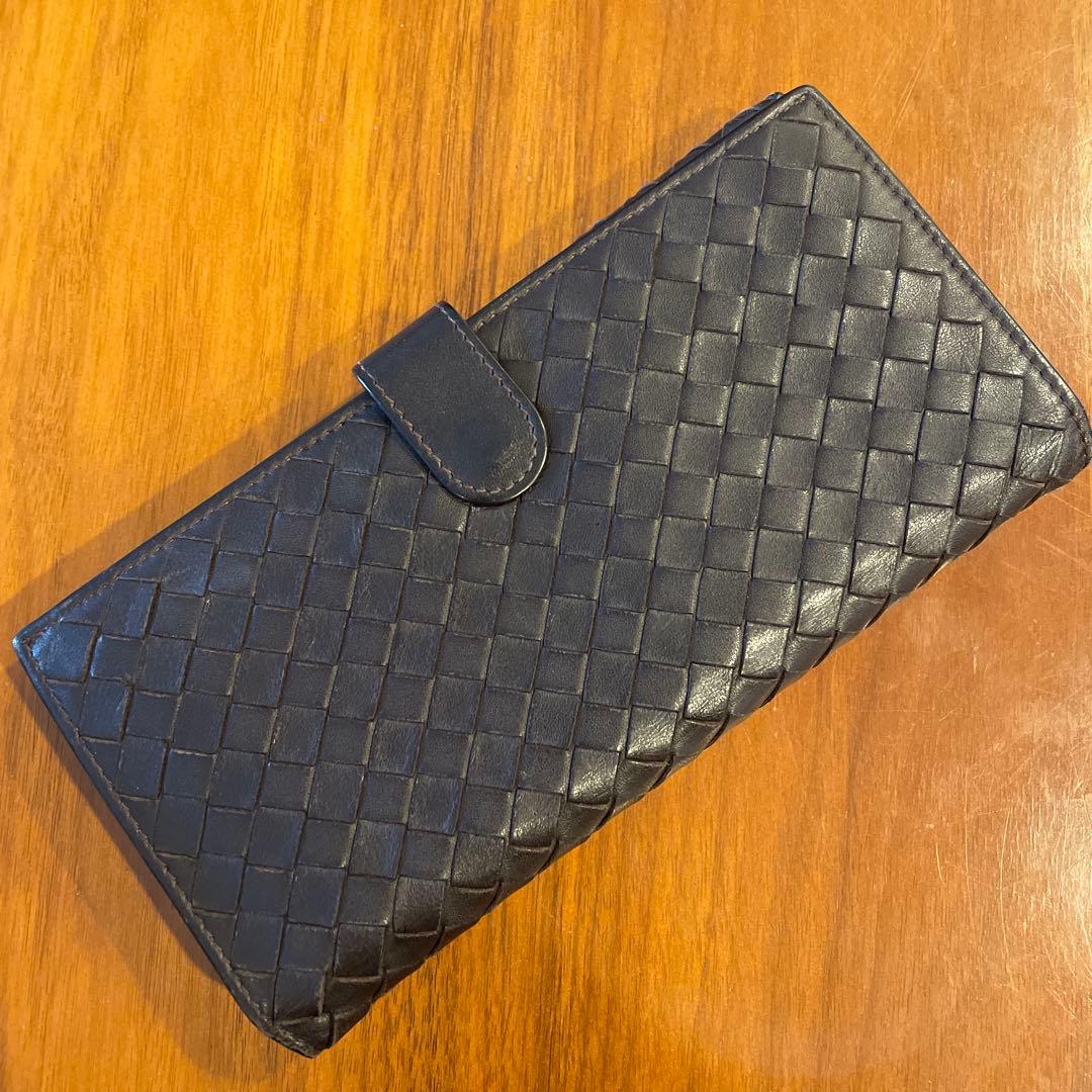 BOTTEGA VENETA ボッテガヴェネタ レザー編み込み長財布