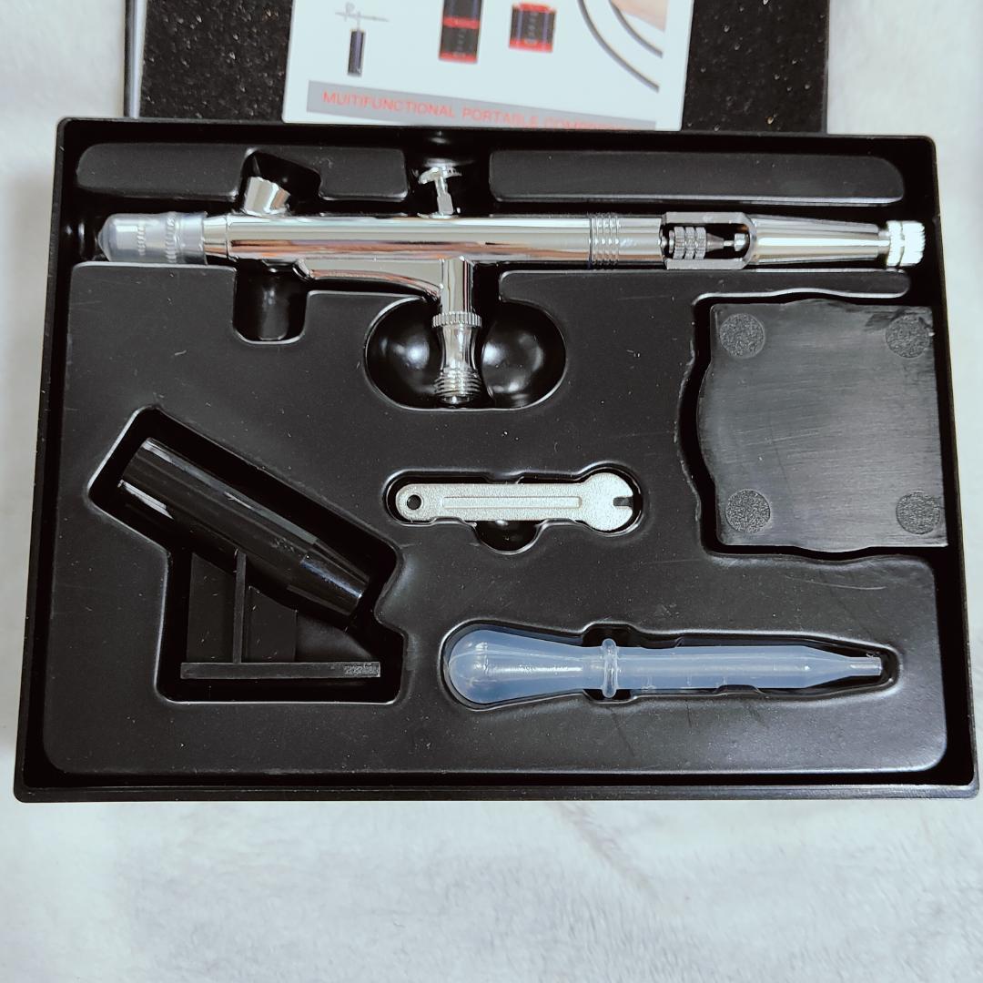 初心者向け＊エアブラシ 充電式 ダブルアクション 未使用 バッテリー式 ケース付 楽天市場】【翌日発送】 エアブラシ 充電式 フルセット ダブル