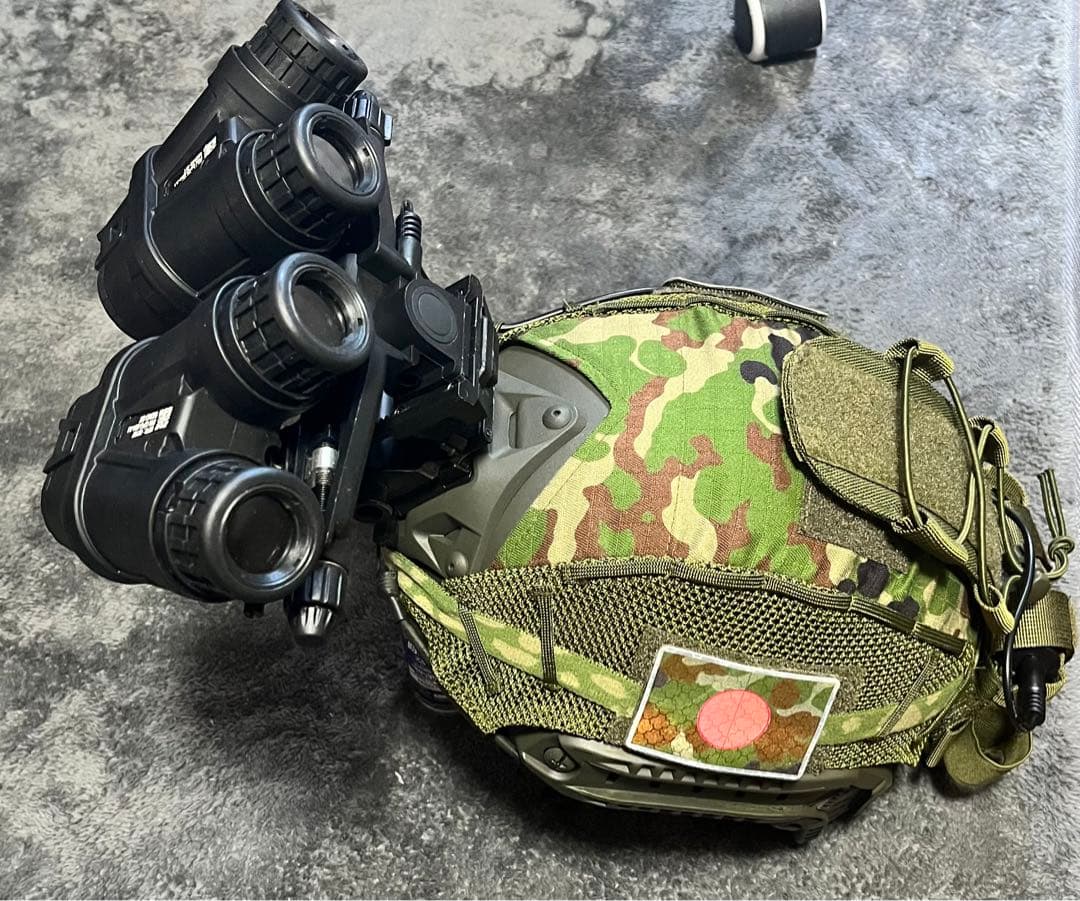 陸自迷彩 Fastヘルメット カバー ナイトビジョン セット
