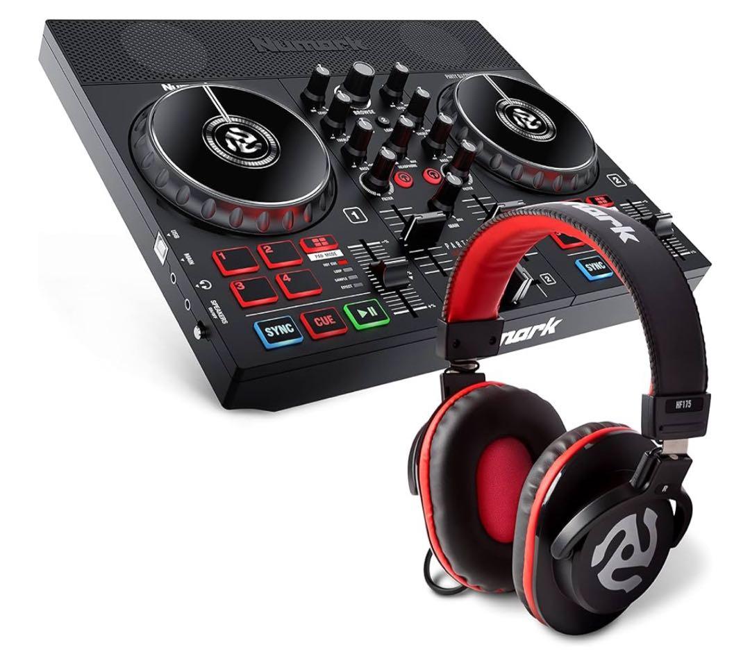 ほぼ新品【ヘッドフォン付き】Numark DJコントローラー LEDライト搭載 Amazon.co.jp: Numark DJコントローラー 初心者向け DJ機材 Serato DJ