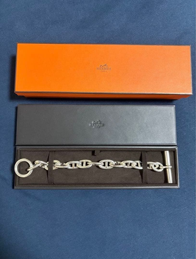 HERMES エルメス シェーヌダンクル GM12コマ レーザー刻印