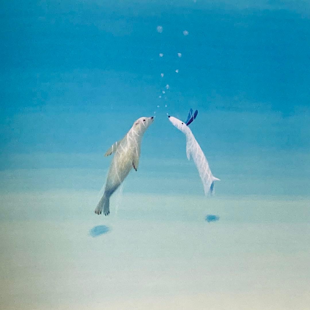 ジェイクと海のなかまたち ジェイクのメッセージ 葉 祥明 本文は日本語