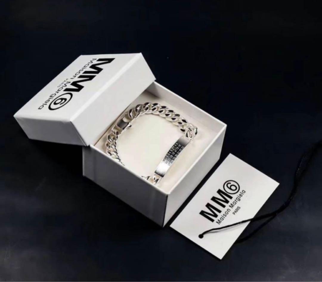 MM6 Maison Margiela シルバーチェーンブレスレット