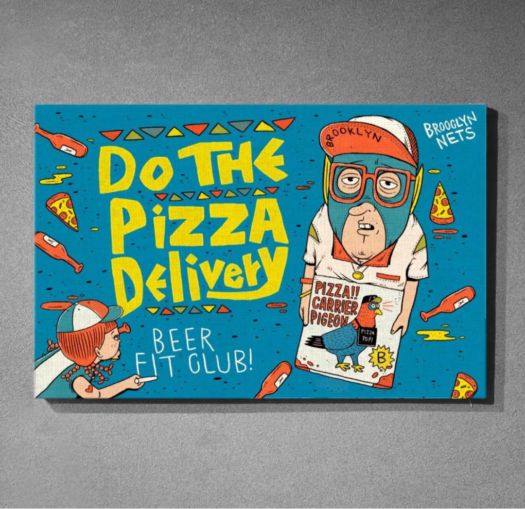 TM paint キャンバスアート「BEER FIT CLUB!」