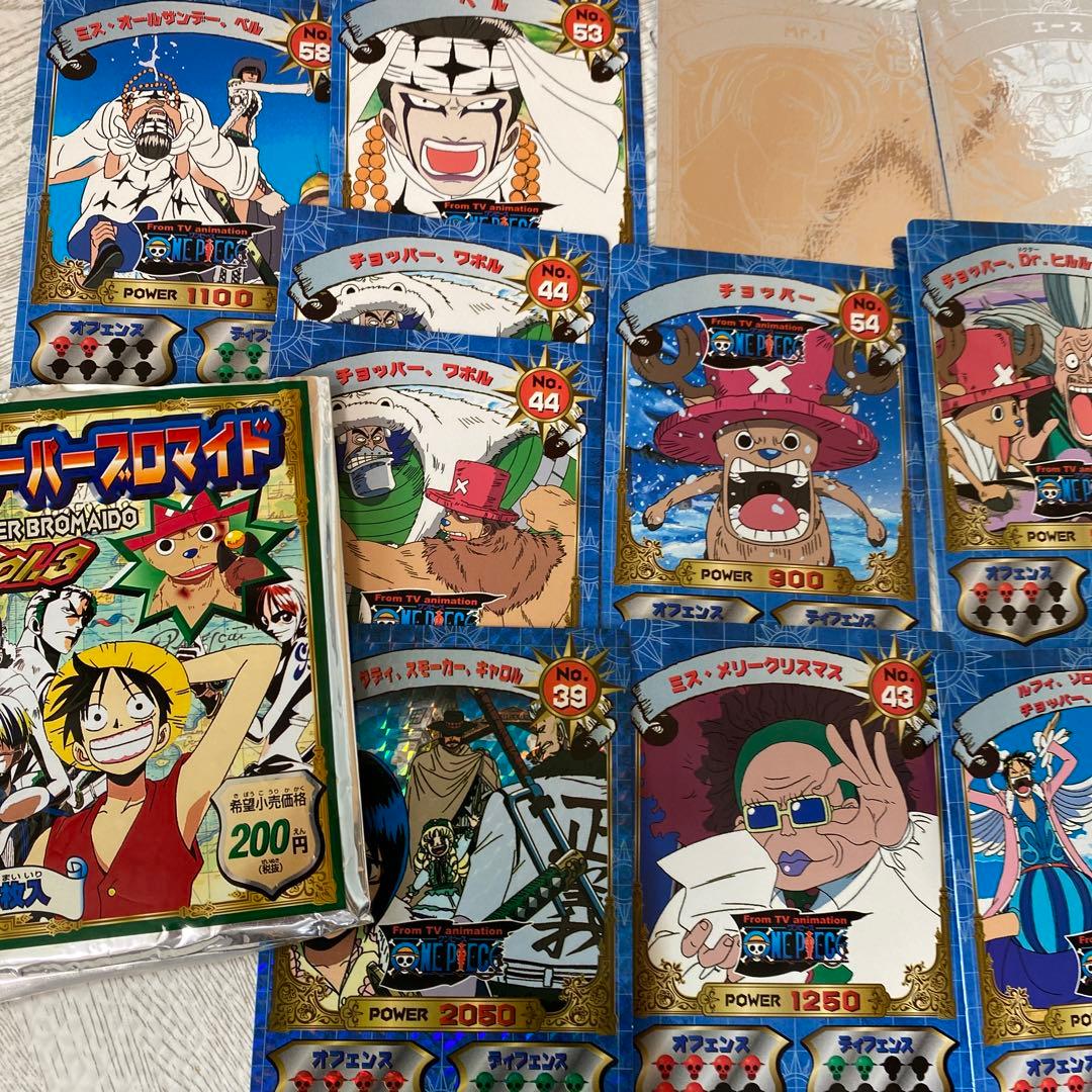 ワンピース スーパーブロマイド エース チョッパー ビビ ルフィ - メルカリ