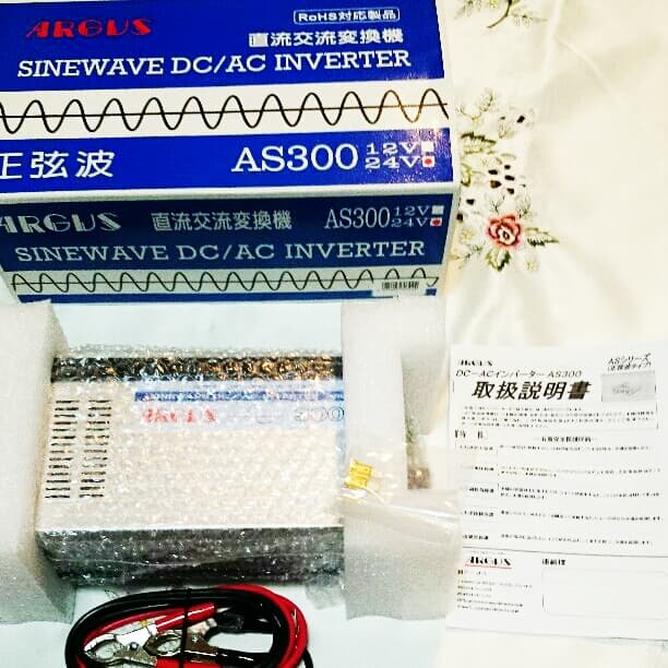 serena3030です。【新品】アーガス インバーターas300 ○送料無料○ AS-300 DC24V→AC100V インバーター ARGUS アーガス 正弦