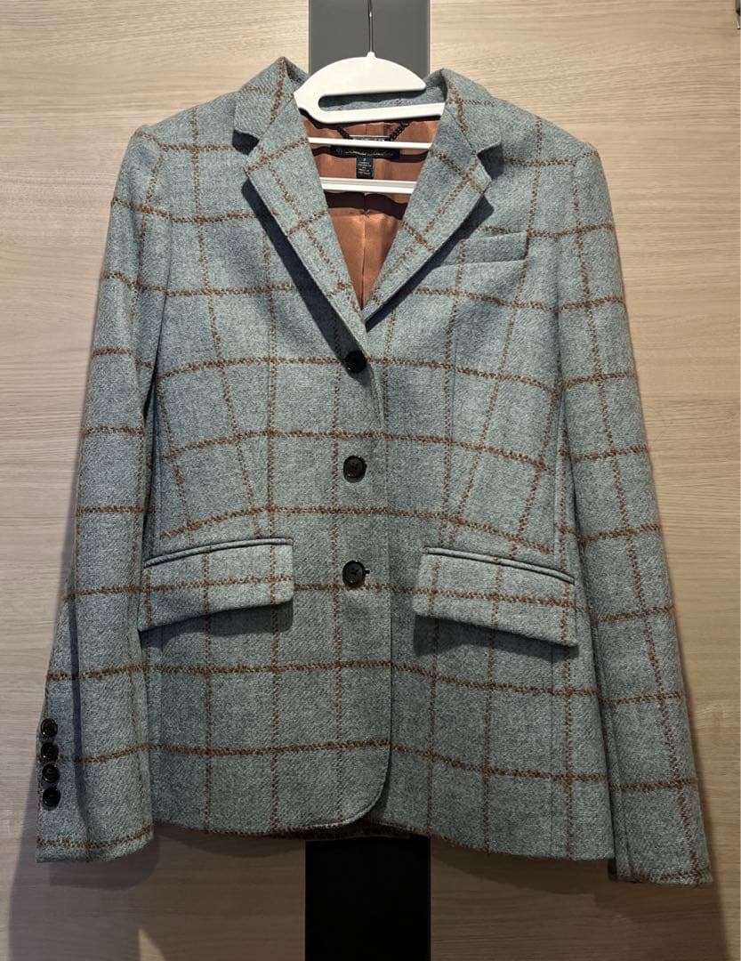 【美品】BROOKS BROTHERS　ジャケットチェック柄 レディース