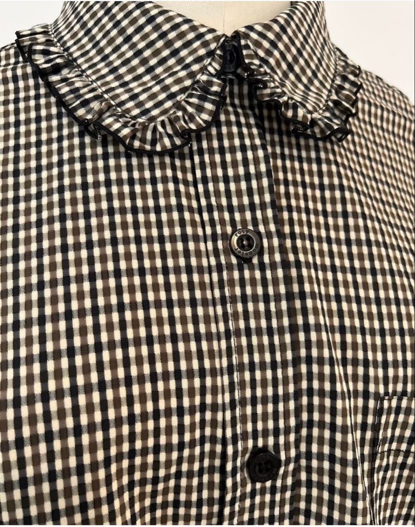 新品タグ付き】ロージーモンスター メロウフリルチェックシャツ