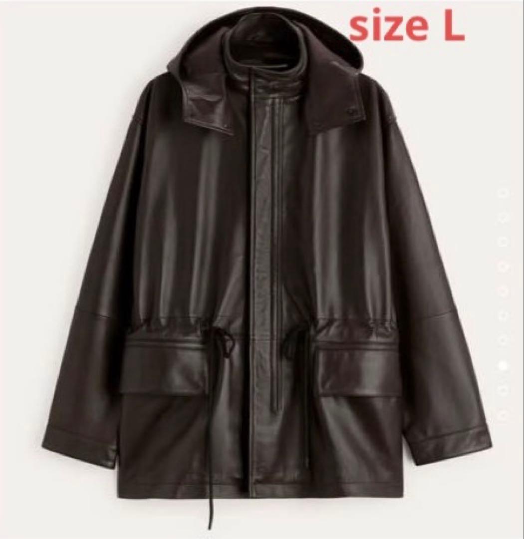 k*i様 studio nicholson ZARA レザーパーカー スタジオニ STUDIO NICHOLSON スタジオニコルソン ZARA レザーパーカーM - メルカリ