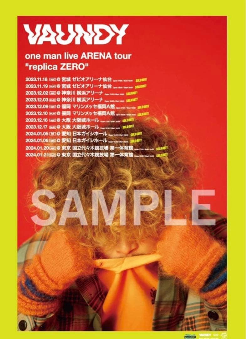 Vaundy ツアーポスター　replica ZERO