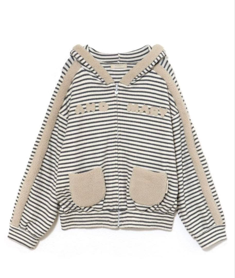 andmary Merry border zip tops 新品未使用
