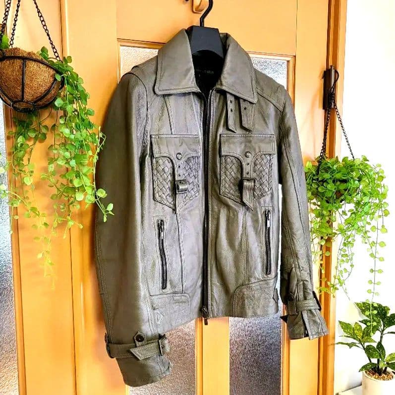 ✨入手困難✨シングルライダースレザージャケット・SCHLUSSEL・M